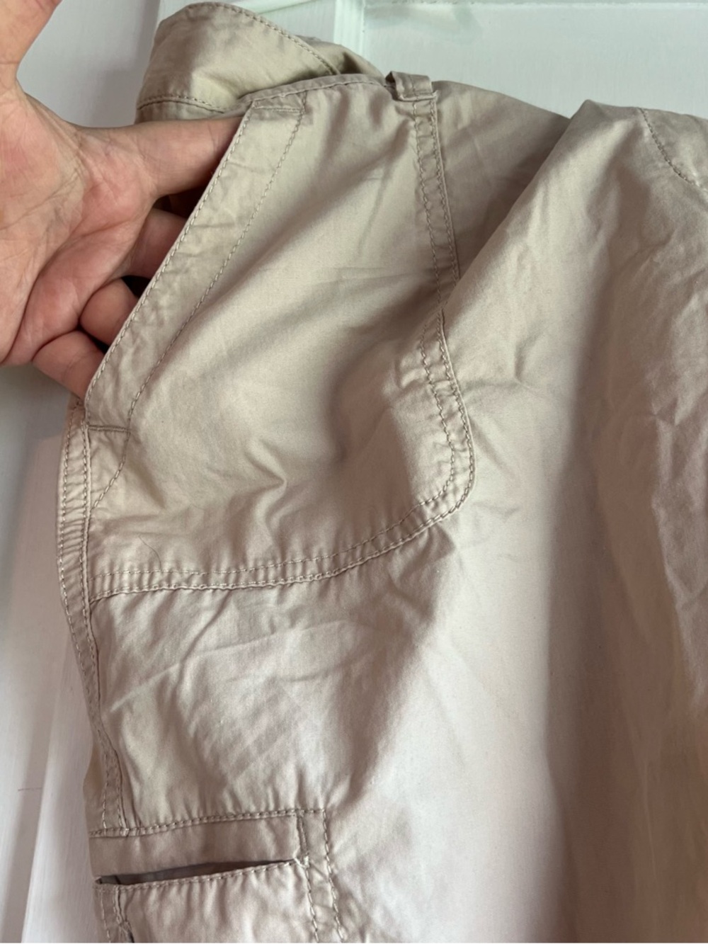 LOFT beige utility pull-on pants - Picture 13 of 15